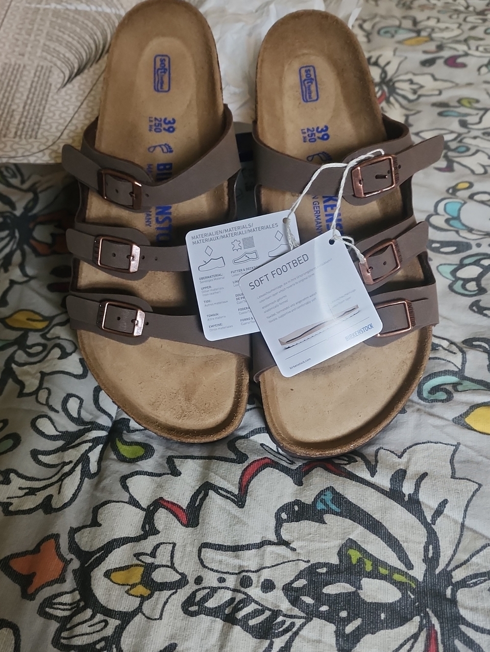 Birkenstock Florida Sandal in Mocca Brown